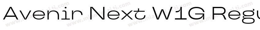 Avenir Next W1G Regular字体转换